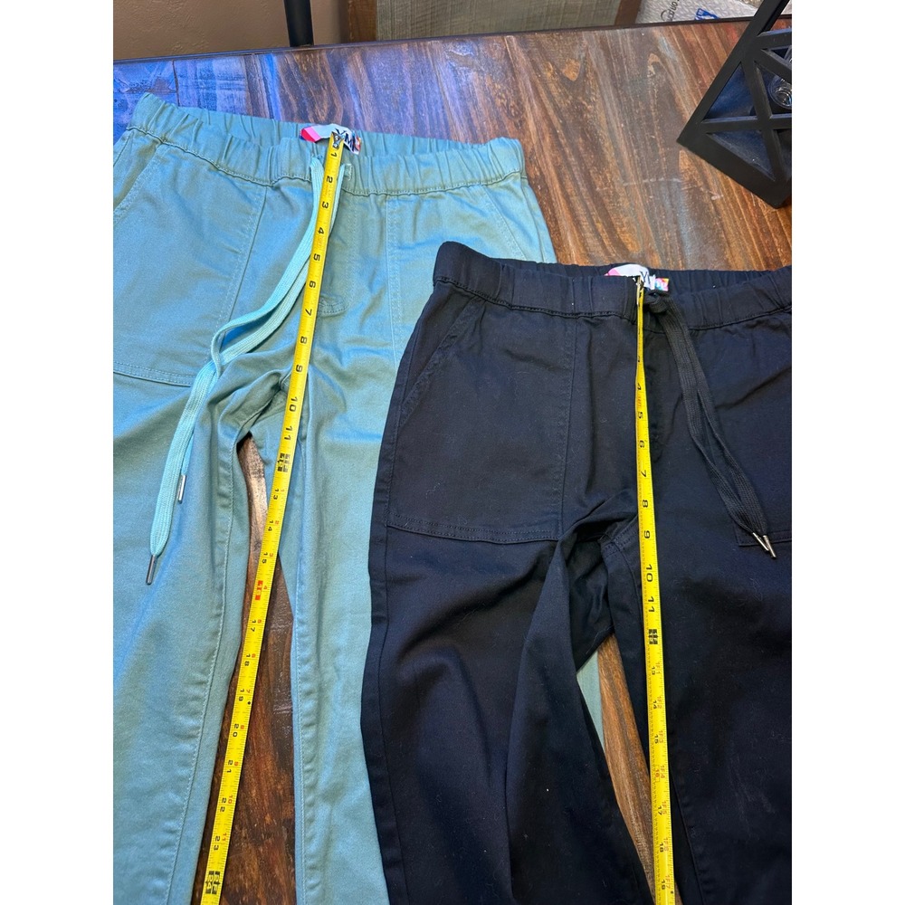 YMI Womens High Rise Wide Leg Utility Pants Bundle‎ Sage Green Black Small Set 2 - Picture 5 of 12